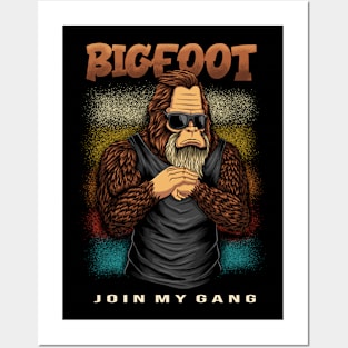 Bigfoot gangster character Posters and Art